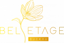 Logo der Beletage Buckau – stilisiertes Markenzeichen für exklusives Wohnen im Design-Neubau im Herzen von Magdeburg-Buckau.